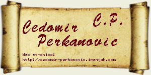 Čedomir Perkanović vizit kartica
